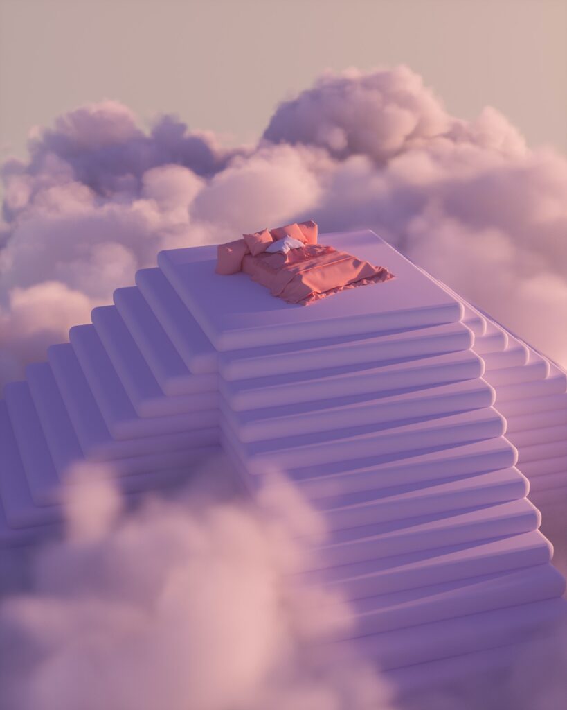 A bed amongst the clouds